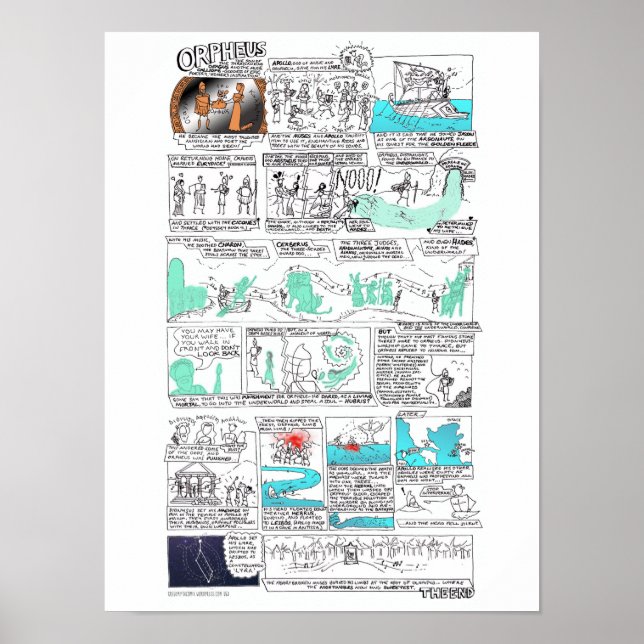 Orpheus - Graumythcomix-Streifen Poster (Vorne)