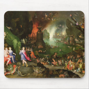 Orpheus mit einer Harfe, die zu Pluto spielt Mousepad