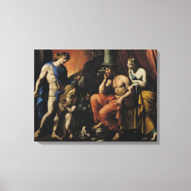 Orpheus vor Pluto und Persephone Leinwanddruck (Vorderseite)