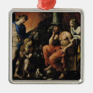 Orpheus vor Pluto und Persephone Silbernes Ornament