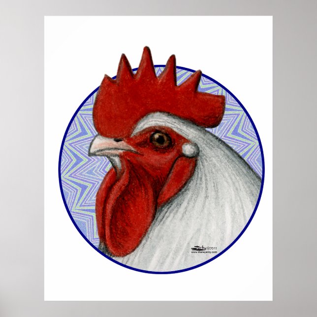 Orpington Head Circle Poster (Vorne)