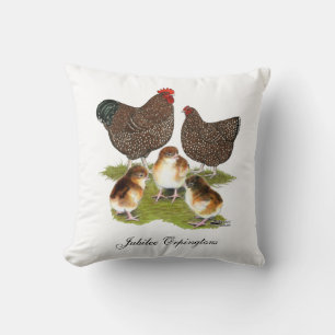 Orpington Jubiläum-Huhn-Familie Kissen