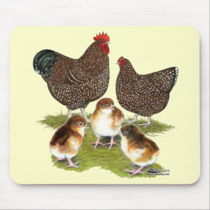 Orpington Jubilee Chicken Family Mousepad