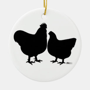 Orpington Silhouette Keramikornament