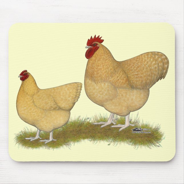 Orpingtons Lemon Cuckoo Mousepad (Vorne)