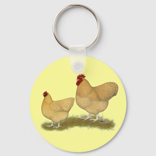 Orpingtons Lemon Cuckoo Schlüsselanhänger (Vorderseite)
