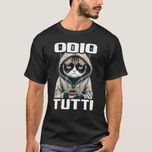 Orso Divertente Regalo I Hasse Menschen I Odio Tut T-Shirt