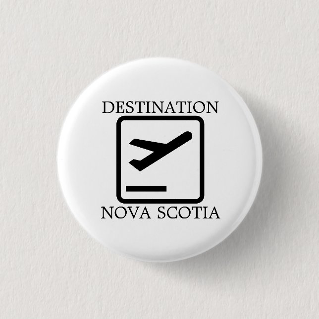 Ort an der Ostküste Nova Scotia Button (Vorderseite)