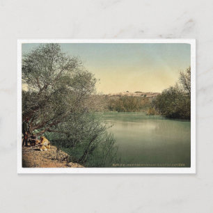 Ort der Taufe, Fluss Jordan, Heiliges Land selten Postkarte