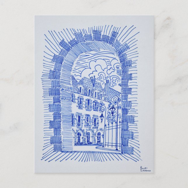 Ort der Vogesen| Marais, Paris, Frankreich Postkarte (Vorderseite)