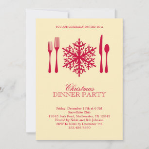 Ort Weihnachtsessen Party Einladung