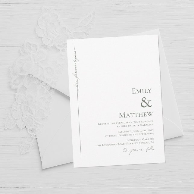 Ort, wo für immer die Einladung zum Hochzeitsfeier (Von Creator hochgeladen)