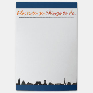 Orte zu gehen, Dinge zu tun, große Post-it Post-it Klebezettel