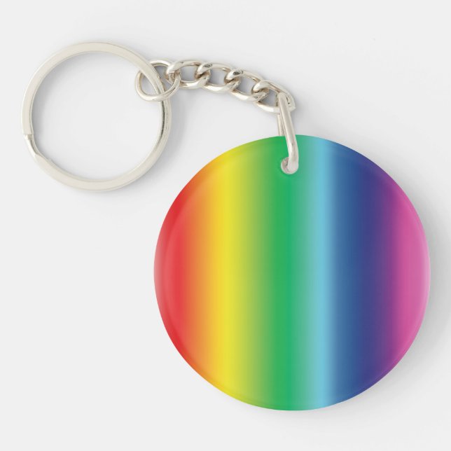 orteils arc-en-ciel - porte - clé acrylique (Devant)
