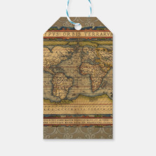 Ortelius 1570 Weltkarte: Antike Kartographie Geschenkanhänger