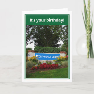 Ortho Docs Dental Funny Jewish Birthday Card Karte