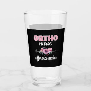 Ortho Nurse Geschenk RN Orthopädie Krankenschweste Glas