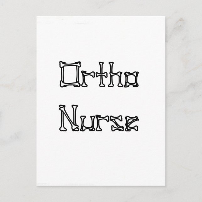 Ortho Nurse Postkarte (Vorderseite)