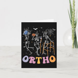 Ortho Squad Halloween Pumpkin Dancing Orthopedic S Karte