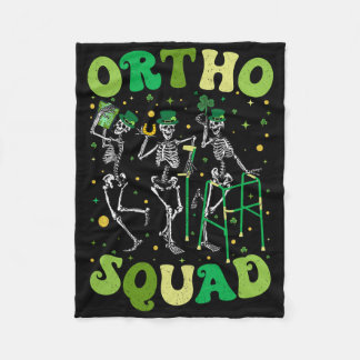 Ortho Squad Tanzskelette St Patricks Orthopädie Fleecedecke
