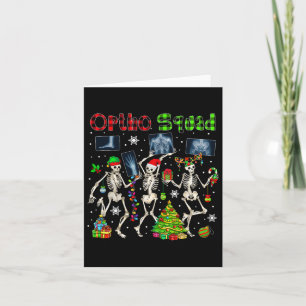 Ortho Squad Xmas Three Santa Reindeer Elf Röntgen Karte