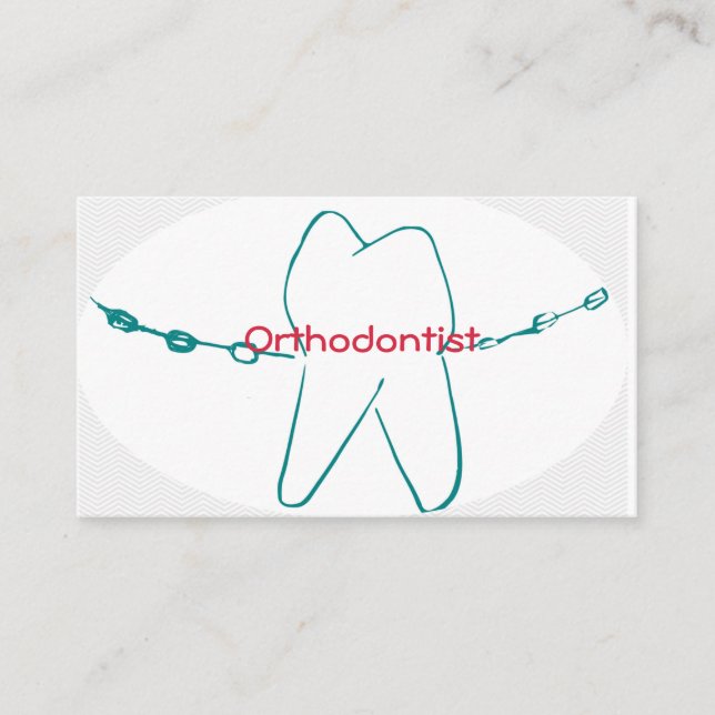 Orthodontische Visitenkarte (Vorderseite)