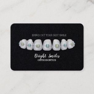 Orthodontist Braces Dentist Standard Business Card Visitenkarte