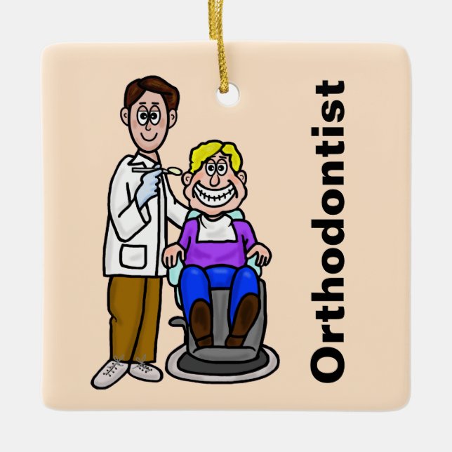 Orthodontist Keramikornament (Vorderseite)