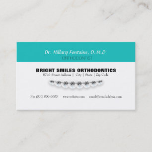 Orthodontist-Visitenkarte mit Verabredungs-Karte Terminkarte