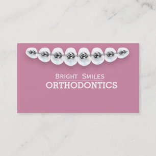 Orthodontist-Zahnarzt-Standard-Visitenkarte Visitenkarte