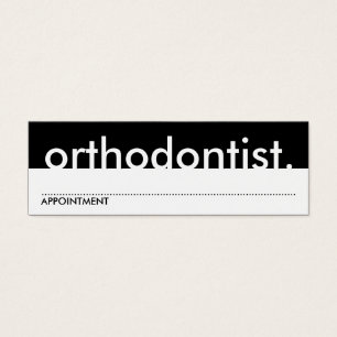 orthodontiste. (Carte de rendez-vous)