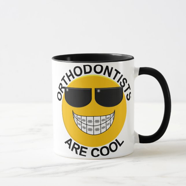 Orthodontists sind coole Gesichts-Kaffee-Tasse Tasse (Rechts)