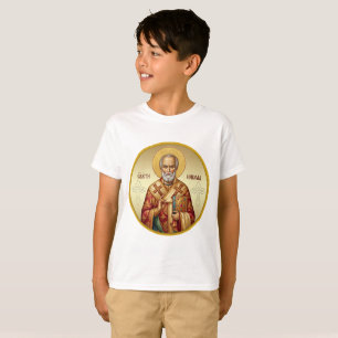 Orthodox-Ikone des Heiligen Nikolaus T-Shirt