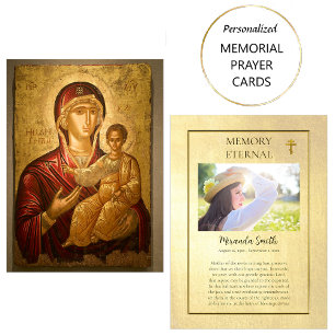 Orthodoxe Christliche Beerdigungskarte Theotokos Platzkarte