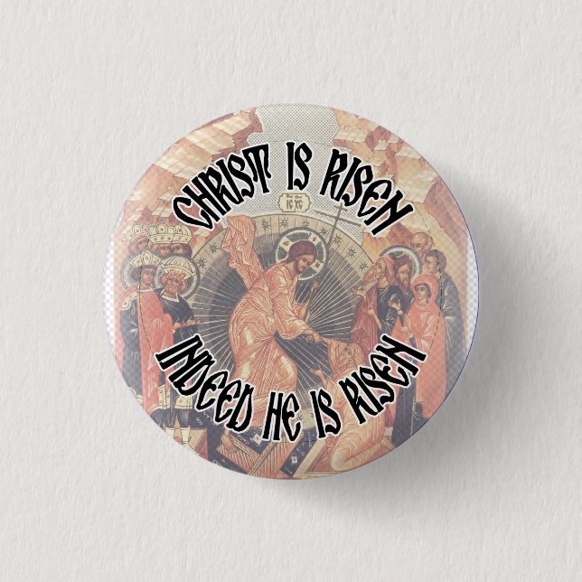 Orthodoxe Christliche Christin ist Rised Small But Button (Vorderseite)