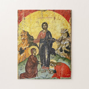 Orthodoxe christliche Ikone der heiligen Myrrhentr