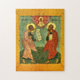 Orthodoxe christliche Ikone der Heiligen Petrus un