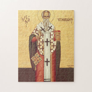 Orthodoxe christliche Ikone des hl. Epiphanios von