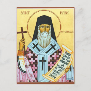 Orthodoxe christliche Ikone des hl. Markus von Eph Postkarte