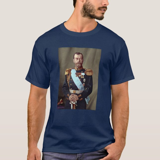 Orthodoxe Christlicher Zar Nicholas II T-Shirt (Vorderseite)