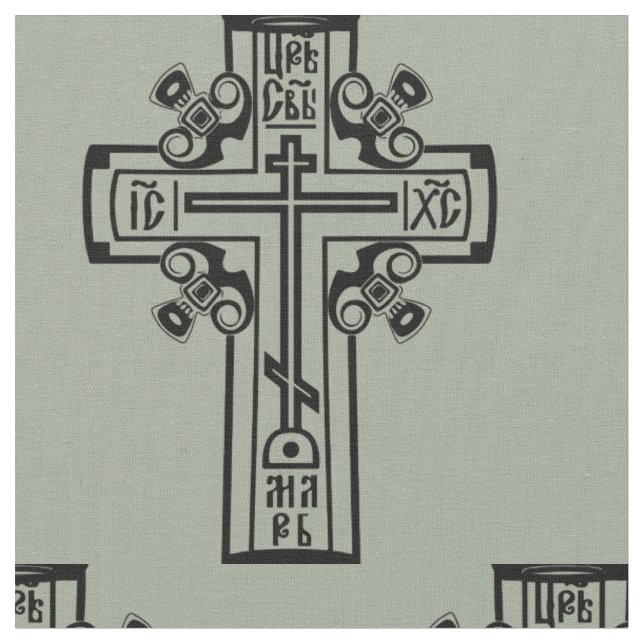 Orthodoxe Christliches Kreuz Stoff (Nahaufnahme)