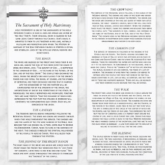 Orthodoxe Hochzeit Beschreibung 4 x 9 Karten