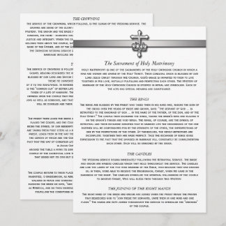 Orthodoxe Hochzeit Beschreibung 5 x 7 Karten