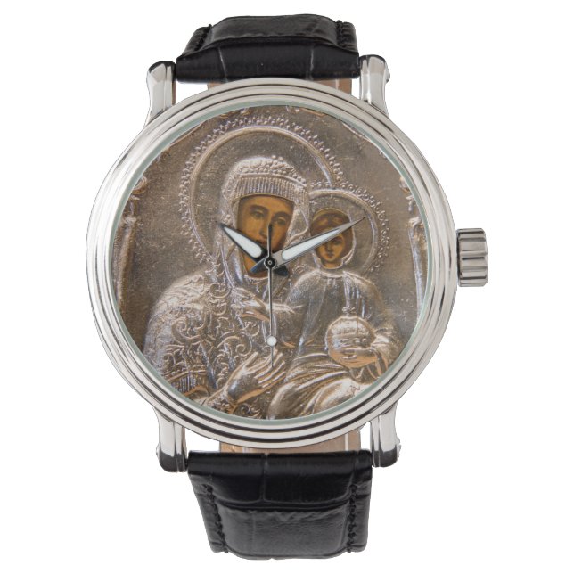 Orthodoxe Ikone Armbanduhr (Vorderseite)