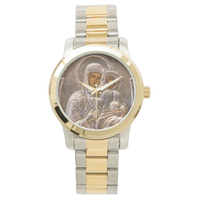 Orthodoxe Ikone Armbanduhr (Vorderseite)