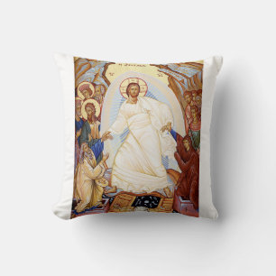 Orthodoxe Ikone der Anastasis Auferstehung Kissen