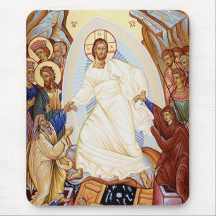 Orthodoxe Ikone der Anastasis Auferstehung Mousepad