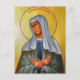 Orthodoxe Ikone der hl. Paula von Rom Postkarte