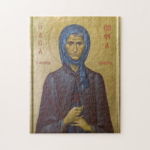 Orthodoxe Ikone der hl. Sophia der Asketin von Kle