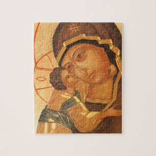 Orthodoxe Ikone der Jungfrau Maria und des Jesuski